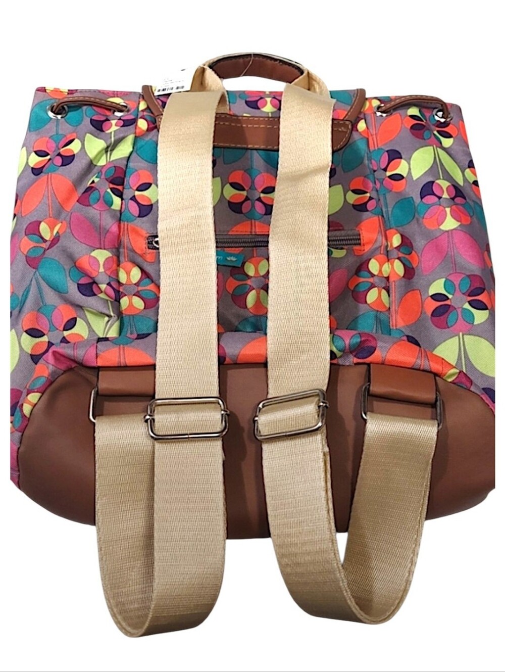 Lily Bloom Multicolor Floral Canvas Backpack - Picture 2 of 2